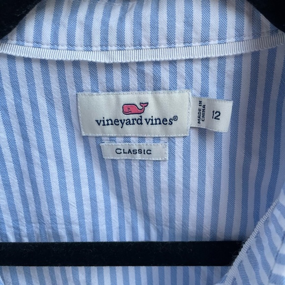 Vineyard Vines Striped Oxford Classic Fit Button Down Women’s 12 - Picture 3 of 5